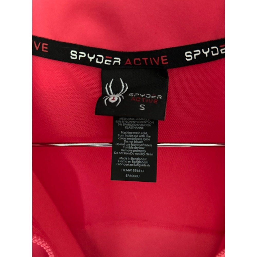 Spyder Active Women Hot Pink Full Zip Track Jacket Small Stretch SP8006U - Picture 7 of 10